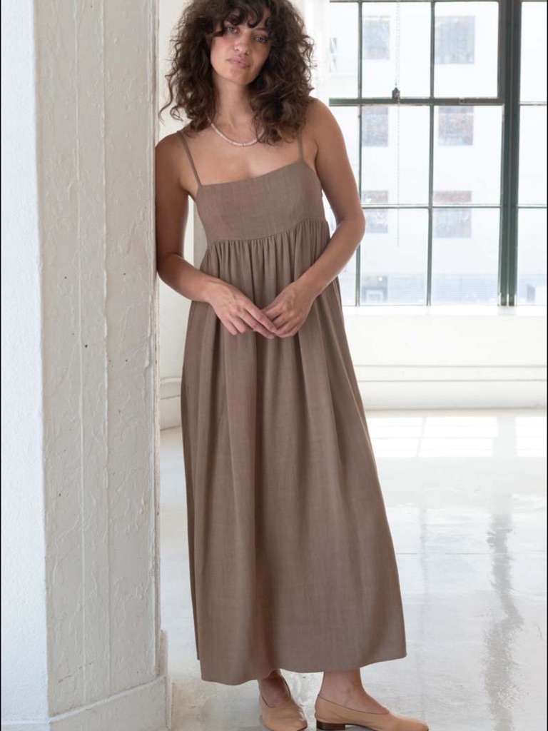 Rachel Pally Maxi Dress In Taupe Brown